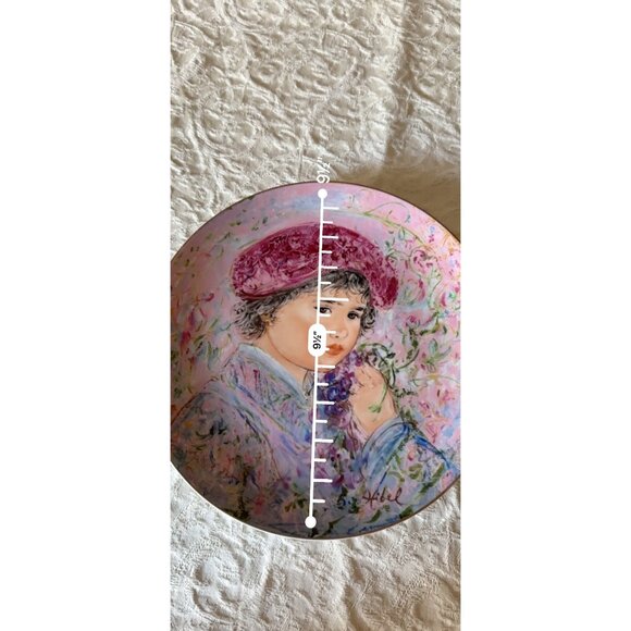 Edna Hibel "Le Marquis Maurice Pierre" Limited Edition Decorative Plate 6094/127 - Picture 11 of 11